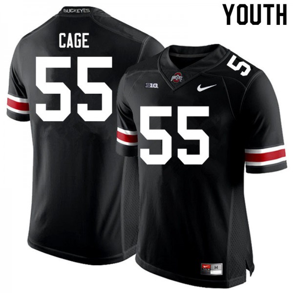 Ohio State Buckeyes #55 Jerron Cage Youth University Jersey Black